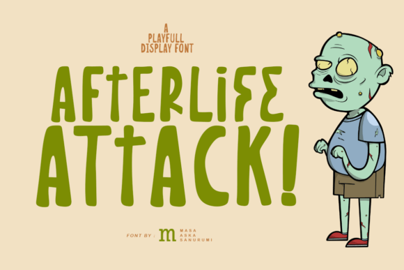 Afterlife Attack: A Spooky Display Font for Bold Branding