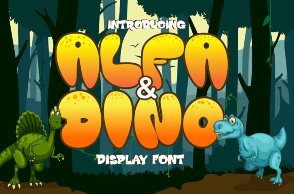 Alfa and Dino: A Playful Display Font for Web Design