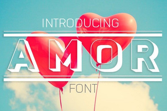 Amor: A 3D Display Font for Modern Web Design