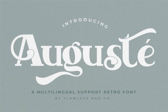 Auguste: A Retro-Inspired Display Font for Web Design