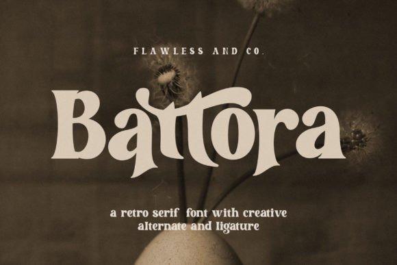 Battora: A Stylish Display Font for Makers
