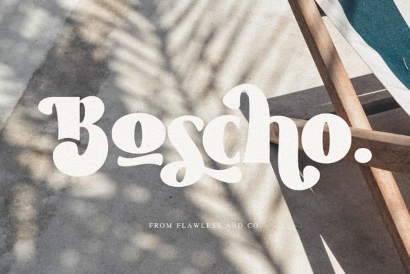 Boscho: A Modern Display Font for Web Design