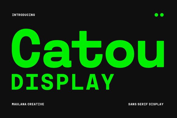 Catou: A Bold Display Font for Modern Branding