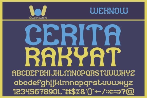 Cerita Rakyat: A Modern Display Font for Web Design