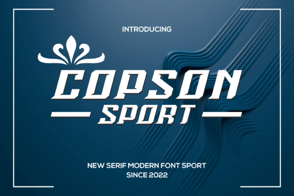 Copsonsport: A Modern Display Font for Your Brand