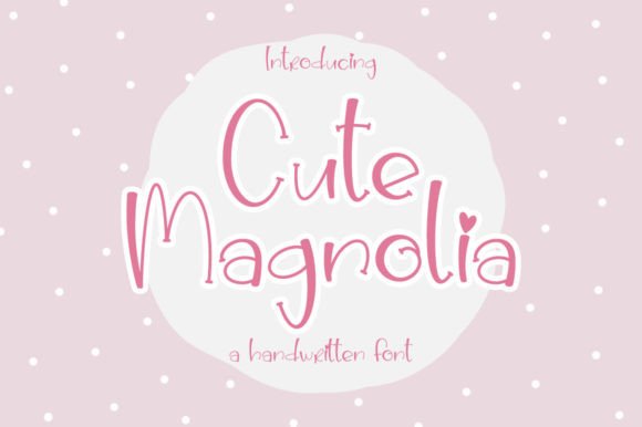 Cute Magnolia: A Handwritten Display Font for Web Design