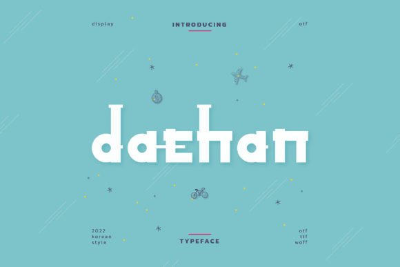 Daehan: A Whimsical Display Font for Small Business Branding