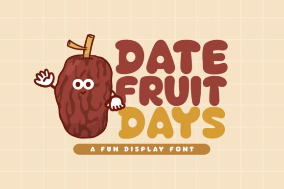 Date Fruit Days: A Playful Display Font for Editors