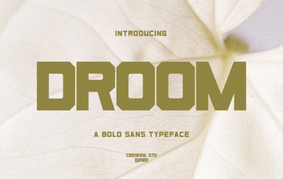 Droom: A Bold Display Font for Modern Branding