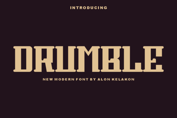 Drumble: A Unique Display Font for Editorial Design