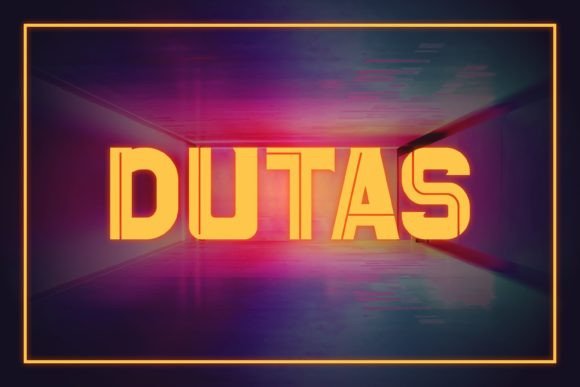 Dutas: A Modern Display Font for Small Business Branding