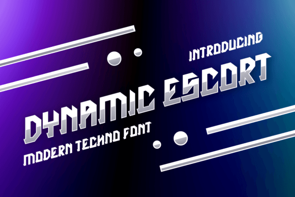 Dynamic Escort: A Modern Display Font for Web Design