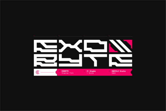 Exobyte: A Futuristic Display Font for Modern Design