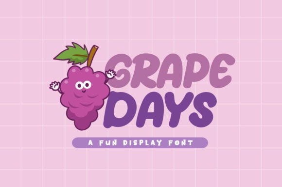 Grape Days: A Playful Display Font for Editorial Design