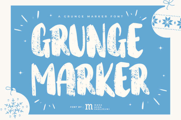 Grunge Marker: A Playful Display Font for Editors