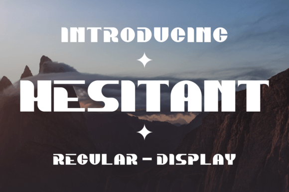 Hesitant: A Modern Display Font for Editorial Design