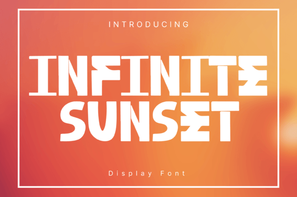 Infinite Sunset: A Whimsical Display Font for Campaigns