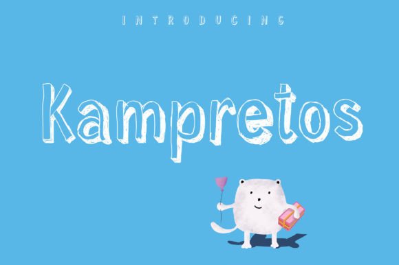Kampretos: A 3D Cartoon Display Font for Marketers