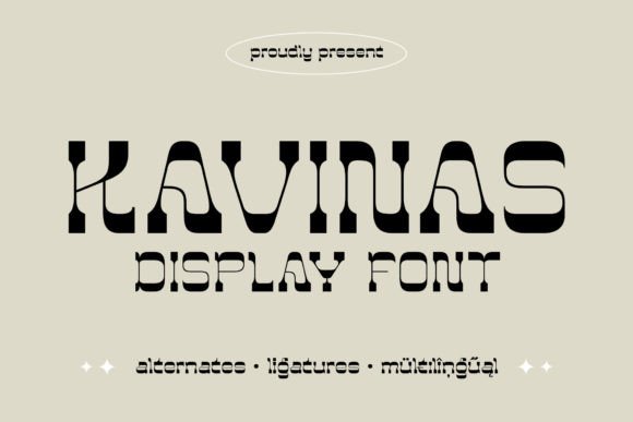 Kavinas: A Unique Display Font for Bold Branding