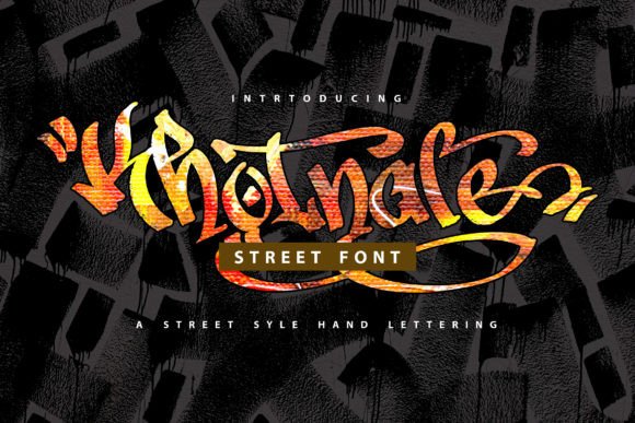 Khotnale: A Modern Graffiti Display Font for Crafters