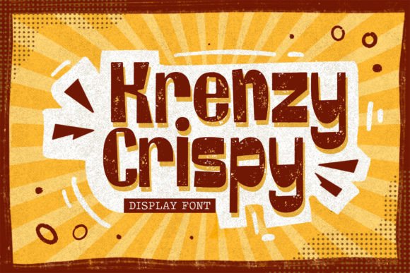 Krenzy Crispy: The Ultimate Display Font for Snack-Inspired Campaigns
