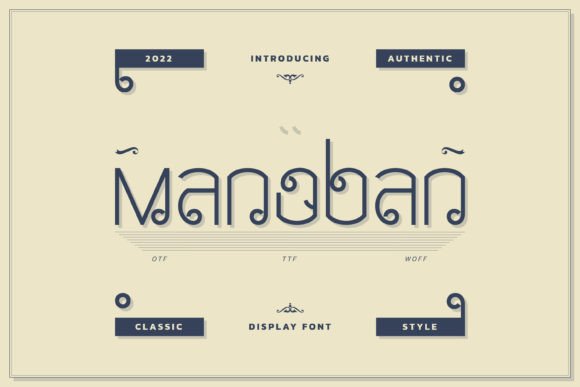 Manoban: A Unique Display Font for Editorial Design