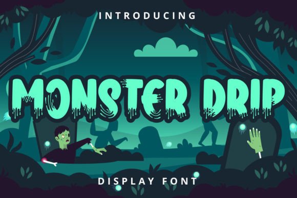 Monster Drip: A Bold Display Font for Web Design