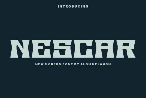 Nescar: A Premium Display Font for Brand Identity