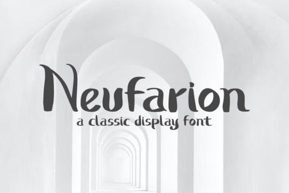 Neufarion: A Bold Display Font for Editorial Design