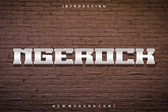 Ngerock: A Modern Display Font for Bold Branding