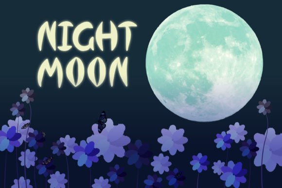 Nightmoon: A Mysterious Display Font for Crafters
