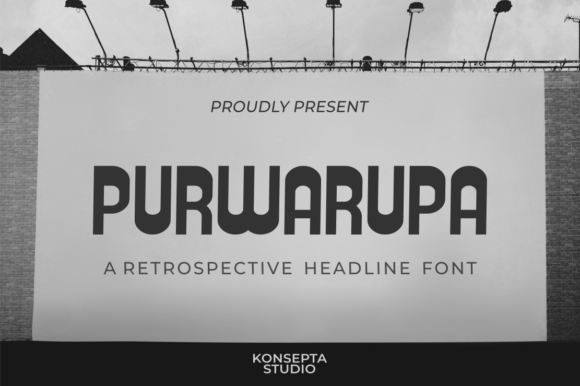 Purwarupa: A Retro Display Font for Crafters