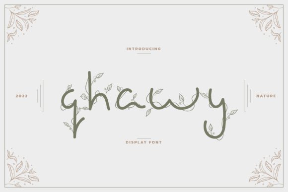 Qhawy: A Handwritten Display Font for Authentic Brands