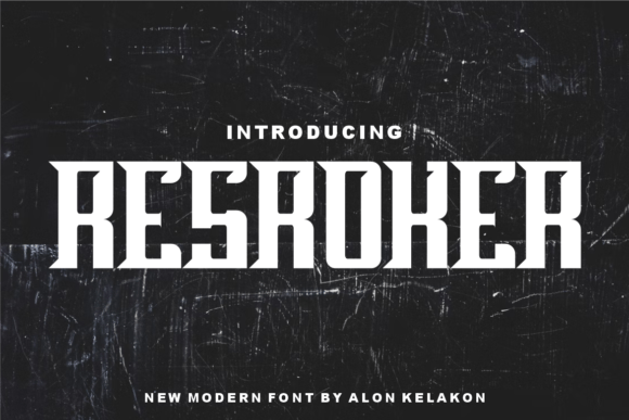 Resroker: A Unique Display Font for Bold Branding