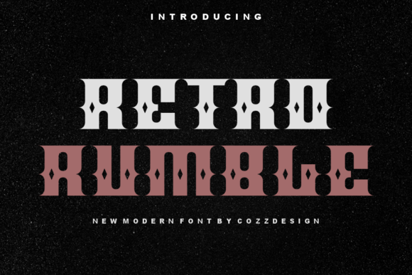 Retro Rumble: A Bold Display Font for Campaigns