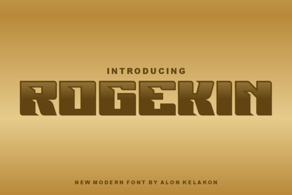 Rogekin: A Futuristic Display Font for Editorial Design