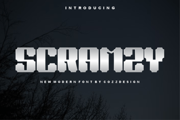 Scramzy: A Futuristic Display Font for Bold Branding