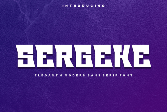 Sergeke: A Modern Display Font for Web Design