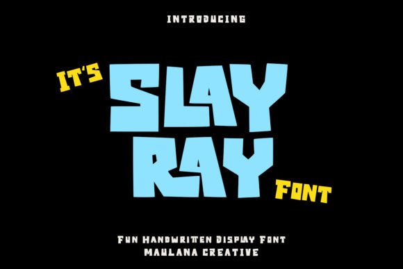 Slayray: A Joyful Display Font for Your Brand
