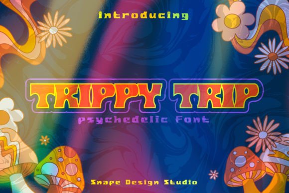 Trippy Trip: A Groovy Display Font for Crafters